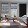 Boolegon Cordless Aluminum Blinds 1 Inch Light Filtering Horizontal Blinds Anti-UV Waterproof Metal Mini Blind for Office Home, Black, 55" W x 39" H view 4
