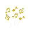 Artibetter 6pcs Music Party Favor Music Note Cake Picks Birthday Cake Decoration Homecoming Decor Glitter Cake Picks Christmas Cake Decorations Musical Notes Wedding Cute Cup Baby Desert view 1