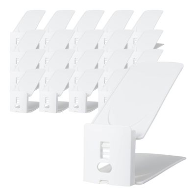 Like It Shoe Storage, Space Saving, Double Storage Capacity, Adjustable Height, Set of 20, Approx. Width 3.9 x Depth 10.7 x Height 3.9 - 7.3 inches (10 x 27.2 x 10 - 18.5 cm), White, Made in Japan, Sneaker Storage, Unisex