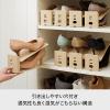 Like It Shoe Storage, Space Saving, Double Storage Capacity, Adjustable Height, Set of 20, Approx. Width 3.9 x Depth 10.7 x Height 3.9 - 7.3 inches (10 x 27.2 x 10 - 18.5 cm), White, Made in Japan, Sneaker Storage, Unisex view 4