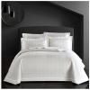 3 Piece Queen Size Quilt Set (96x98 Inch), with Pillow Sham, 100% Cotton Luxury Quilt Cover, Lightweight Reversible Bedspread/Coverlet/Bed Cover for All Season,White,Queen view 1