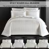 3 Piece Queen Size Quilt Set (96x98 Inch), with Pillow Sham, 100% Cotton Luxury Quilt Cover, Lightweight Reversible Bedspread/Coverlet/Bed Cover for All Season,White,Queen view 4