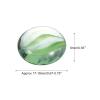 MECCANIXITY Decorative Flat Glass Marbles 17-19mm Rock Vase Filler Beads Pebbles Petal Green for Fish Tank Table Scatter Decor, 100 Pcs view 2