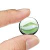 MECCANIXITY Decorative Flat Glass Marbles 17-19mm Rock Vase Filler Beads Pebbles Petal Green for Fish Tank Table Scatter Decor, 100 Pcs view 4