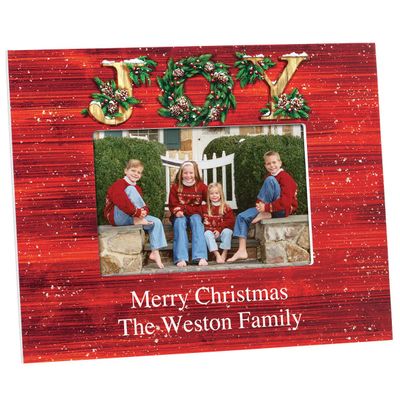 HOLIDAY PEAK Custom Christmas Joy Frame, Landscape