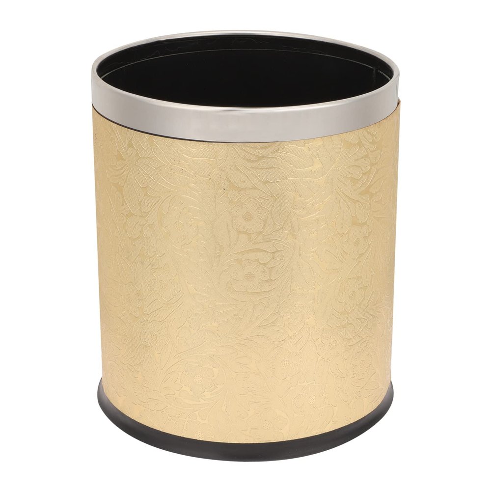 Alipis Garbage Can Kitchen Rubbish Can Bathroom Round Waste Basket Outdoor Waste Paper Container with Cover