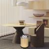 Alipis Garbage Can Kitchen Rubbish Can Bathroom Round Waste Basket Outdoor Waste Paper Container with Cover view 3