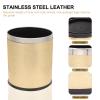 Alipis Garbage Can Kitchen Rubbish Can Bathroom Round Waste Basket Outdoor Waste Paper Container with Cover view 4