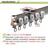 LZMZMQ Bendable Sliding Curtain Track for Living Room/Bedroom/Shower/RV, Flexible Room Divider Curtain Rod, Aluminum Alloy, Ceiling/Wall Mount (Color : Ceiling Mount, Size : 1m/3.2ft) view 2