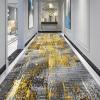 Long Carpet Runners for Hallway Modern Washable Area Rug Corridor/Kitchen/Bedroom/Doorway/Entryway/Stair Narrow Runner Rug 80x450cm Grey/Gold (Size : 2.6 ft x 6.6 ft) view 3