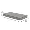 Flash Furniture Capri Comfortable Sleep 6 Inch CertiPUR-US Certified Spring Mattress, Twin XL Mattress in a Box view 2