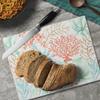 CounterArt Coastal Seaside 3mm Tempered Glass Cutting Board 10 x 8 Manufactured in the USA Cheese Board Bar Board view 2