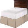 1 Piece Split Corners with Box Pleated Egyptian Cotton Bed Skirt 1000 Thread Count 10 Inch Drop Easy Fit Luxury Bedding Collection (Queen, Taupe) view 1
