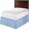 1 Piece Split Corners with Box Pleated Egyptian Cotton Bed Skirt 1000 Thread Count 10 Inch Drop Easy Fit Luxury Bedding Collection (Queen, Sky Blue) view 1