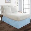 1 Piece Split Corners with Box Pleated Egyptian Cotton Bed Skirt 1000 Thread Count 10 Inch Drop Easy Fit Luxury Bedding Collection (Queen, Sky Blue) view 2