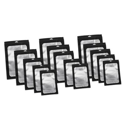 Zerodeko 50pcs Resealable Storage Pouches Electronic Accessories Bags for Jewelry Makeup Snacks to Design for Daily Use