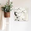 White Magnolias Flower Floral Farmhouse Style Wood Wall Decor Sign 16x16 view 4