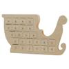 Advent Calendar 2024, Wooden Advent Calendars, Sleigh Shaped 12 Inch x 20 Inch, Pack of 4 Christmas Advent Calendar 2024 With 24 Empty Drawers for Crafts, by Woodpeckers view 1