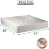 Dream Solutions USA Legacy Double-Sided King Size Mattress Only with Mattress Cover Protector Included - Orthopedic, Innerspring coils, Fully Assembled, Long Lasting Comfort view 2