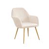 XGANGM Set of 4/2/1 Dining Room Chair Covers Slipcovers with Arms 300g Luxury Velvet Curved Back Accent Office Chair Slipcover Dining Chair Protector Covers Kitchen Home,Color2,4PCS view 1