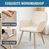 XGANGM Set of 4/2/1 Dining Room Chair Covers Slipcovers with Arms 300g Luxury Velvet Curved Back Accent Office Chair Slipcover Dining Chair Protector Covers Kitchen Home,Color2,4PCS view 3