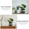 1pc Artificial Pine Potted Plant Artificial Bonsai Pine Tree Trees Outdoor Fake Plant Indoor Realistic Fake Decor Plastic mini view 4