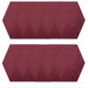 Furnish my Place Modern Plush Solid Cranberry Color Rug - Pets and Kids Friendly Rug, Indoor/Outdoor Mat, Area Rugs Great for Kids, Pets, Event, Living Room, Made in USA, 2' Hexagon - Set of 10 view 1