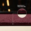 Furnish my Place Modern Plush Solid Cranberry Color Rug - Pets and Kids Friendly Rug, Indoor/Outdoor Mat, Area Rugs Great for Kids, Pets, Event, Living Room, Made in USA, 2' Hexagon - Set of 10 view 3
