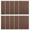 Furnish my Place Modern Plush Solid Brown Color Rug - Pets and Kids Friendly Rug, Indoor/Outdoor Mat, Area Rugs Great for Kids, Pets, Event, Living Room, Made in USA, 2' x 2' Square - Set of 10 view 1