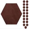 Furnish my Place Modern Plush Solid Chocolate Color Rug - Pets and Kids Friendly Rug, Indoor/Outdoor Mat, Area Rugs Great for Kids, Pets, Event, Living Room, Made in USA, 2' Hexagon - Set of 20 view 1