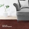 Furnish my Place Modern Plush Solid Chocolate Color Rug - Pets and Kids Friendly Rug, Indoor/Outdoor Mat, Area Rugs Great for Kids, Pets, Event, Living Room, Made in USA, 2' Hexagon - Set of 20 view 4