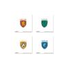 Trends International Gallery Pops Harry Potter - Nameplate Crests Wall Art Bundle (4-Pack) Wall Poster, 12" x 12", Unframed Version view 1