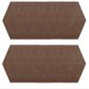 Furnish my Place Modern Plush Solid Brown Color Rug - Pets and Kids Friendly Rug, Indoor/Outdoor Mat, Area Rugs Great for Kids, Pets, Event, Wedding, Living Room, Made in USA, 2' Hexagon - Set of 10 view 1