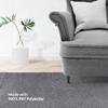 Furnish my Place Modern Plush Solid Grey Color Rug - Pets and Kids Friendly Rug, Indoor/Outdoor Mat, Area Rugs Great for Kids, Pets, Event, Wedding, Living Room, Made in USA, 3' Round - Set of 5 view 4
