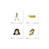 Trends International Gallery Pops DC Comics Wonder Woman - Classic Wall Art Bundle (4-Pack) Wall Poster, 12" x 12", Unframed Version view 1