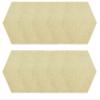 Furnish my Place Modern Plush Solid Yellow Color Rug - Pets and Kids Friendly Rug, Indoor/Outdoor Mat, Area Rugs Great for Kids, Pets, Event, Wedding, Living Room, Made in USA, 2' Hexagon - Set of 10 view 1