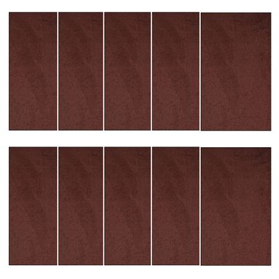 Furnish my Place Modern Plush Solid Chocolate Color Rug - Pets and Kids Friendly Rug, Indoor/Outdoor Mat, Area Rugs Great for Kids, Pets, Living Room, Made in USA, 1.5' x 2.25' Rectangle - Set of 10