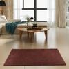 Furnish my Place Modern Plush Solid Chocolate Color Rug - Pets and Kids Friendly Rug, Indoor/Outdoor Mat, Area Rugs Great for Kids, Pets, Living Room, Made in USA, 1.5' x 2.25' Rectangle - Set of 10 view 2
