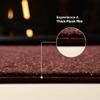 Furnish my Place Modern Plush Solid Chocolate Color Rug - Pets and Kids Friendly Rug, Indoor/Outdoor Mat, Area Rugs Great for Kids, Pets, Living Room, Made in USA, 1.5' x 2.25' Rectangle - Set of 10 view 3