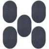 Furnish my Place Modern Plush Solid Petrol Blue Color Rug - Pets and Kids Friendly Rug, Indoor/Outdoor Mat, Area Rugs Great for Kids, Pets, Event, Living Room, Made in USA, 2' x 3' Oval - Set of 5 view 1