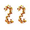 2 Pack Fall Garland, 68.89 inch Fall Decor Maple Leaf, Foliage Mantle Vine Artificial Fall Decorations for Home, Fireplace, Mantle, Front Door, Thanksgiving Decor (# 2) view 1