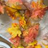 2 Pack Fall Garland, 68.89 inch Fall Decor Maple Leaf, Foliage Mantle Vine Artificial Fall Decorations for Home, Fireplace, Mantle, Front Door, Thanksgiving Decor (# 2) view 3