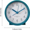 Analog Alarm Clock with Night Light and Arabic Numerals Easy to Read Silent Non Ticking Alarm Clock Great for Heavy Sleepers view 2