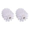 2pcs Toilet Brush Replacement Heads Easy to Install Fits Holders Suitable for Bathroom and Kitchen Cleaning No Dead Corners Plastic Design view 1