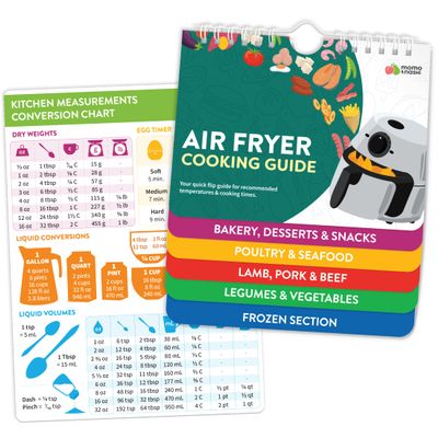 Air Fryer Cheat Sheet & Kitchen Conversion Magnets