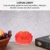 Uonlytech 6pcs Led Lotus Lamp Flower Lights for Home Decor Buddha Vibrant Atmosphere for Meditation Prayer and view 2