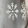 Vintage Snowflake Silver Metal Christmas Tree Collar view 3
