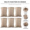 6pcs Burlap Bags Drawstring Storage Pouches Potato Reusable Vegetable Bags view 3