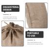 6pcs Burlap Bags Drawstring Storage Pouches Potato Reusable Vegetable Bags view 4