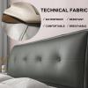 Dorm Room Headboard Cushion Reading Pillow Back Support for Sitting Up in Bed Large Adult Backrest Wedge Lounge Cushion Body Positioning Bedrest Bolster,C,No headboard 70.8"/180cm view 2